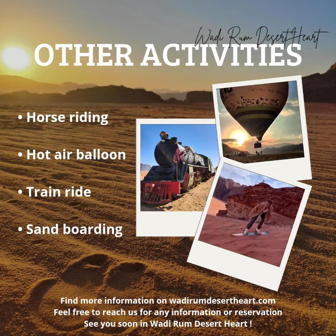 Wadi Rum Desert Heart Camp 外观 照片